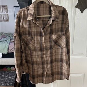 SHEIN Oversized Button Down Shirt